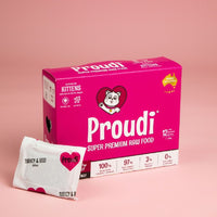 Proudi 急凍生肉火雞和牛肉配方 幼貓糧 (須冷藏)