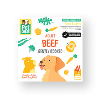 PetCubes 人用級別急凍輕煮牛肉成犬糧