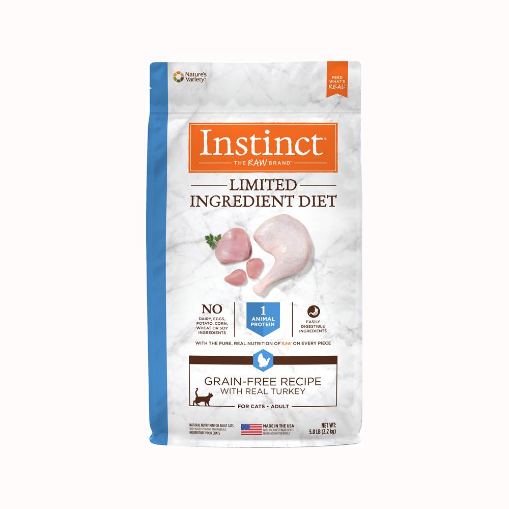 Nature's Variety - Instinct - Limited Ingredient Diet Grain Free Adult Cat Dry Food - Turkey 1.5 lb