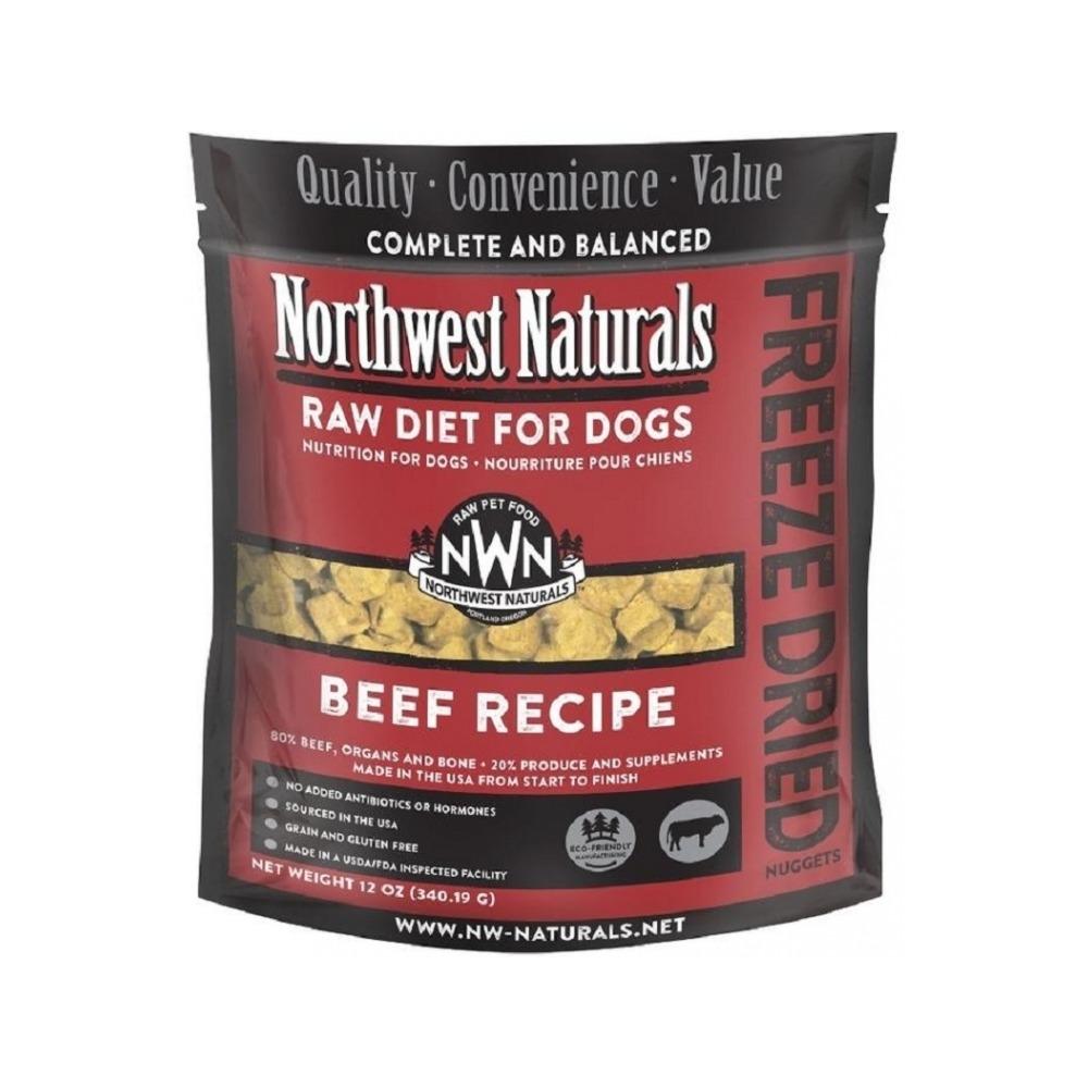Northwest Naturals - Freeze Dried Beef Nuggets Complete Dog Food 12 oz