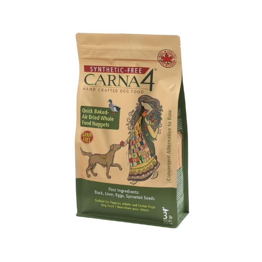 Carna4 - Synthetic - Free Grain - Free Duck Dog Dry Food for All Life Stages 22 lb
