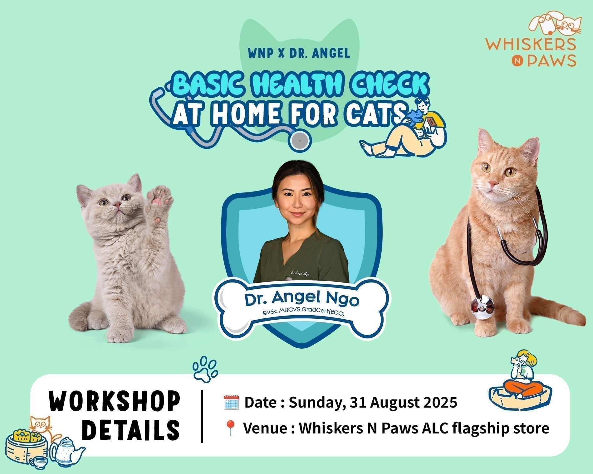 WNP x Dr. Angel "Basic Health Check at Home for Cats" Workshop