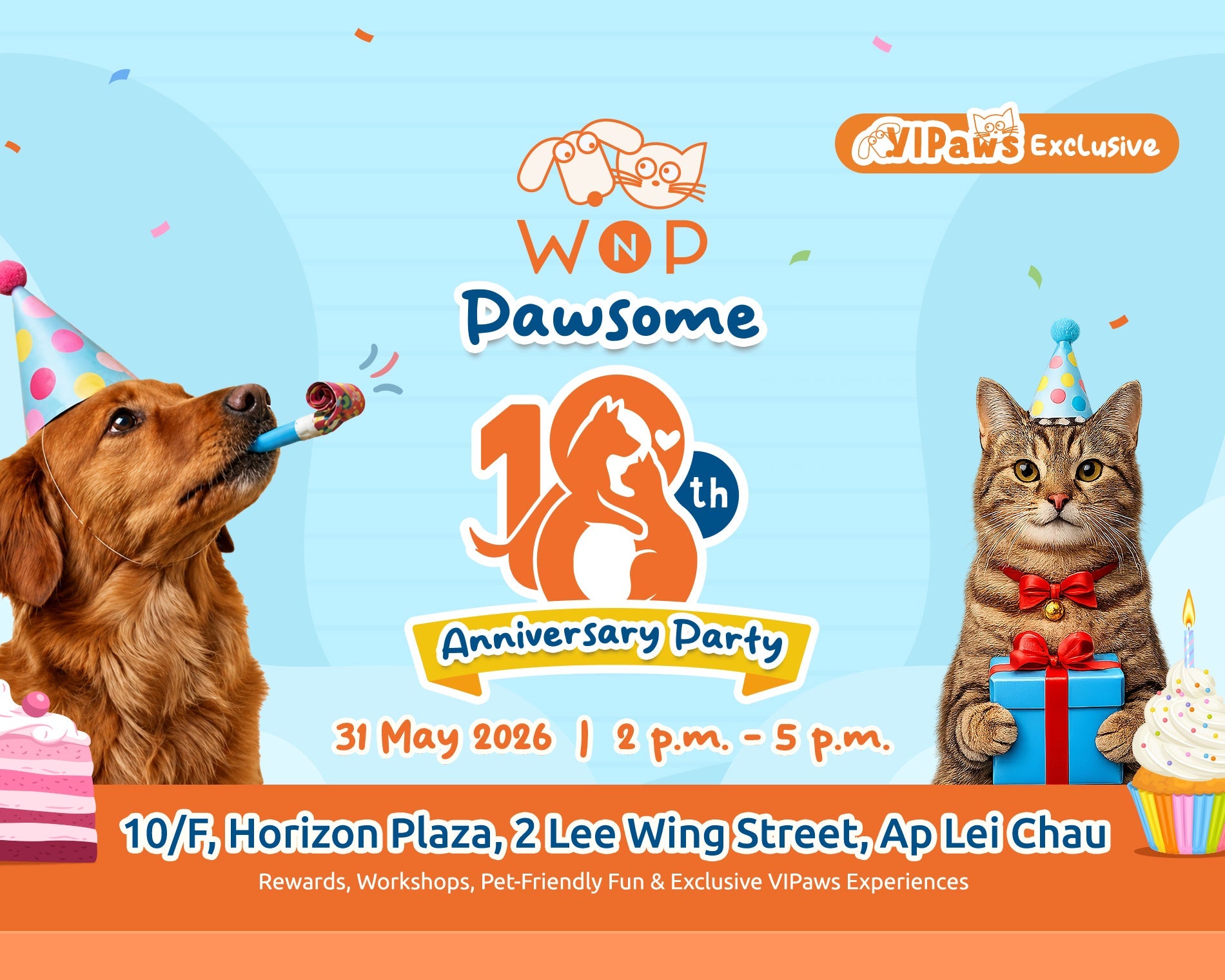 WNP Pawsome 18th Anniversary Party at Ap Lei Chau| Celebrate with Pets, Rewards & Fun