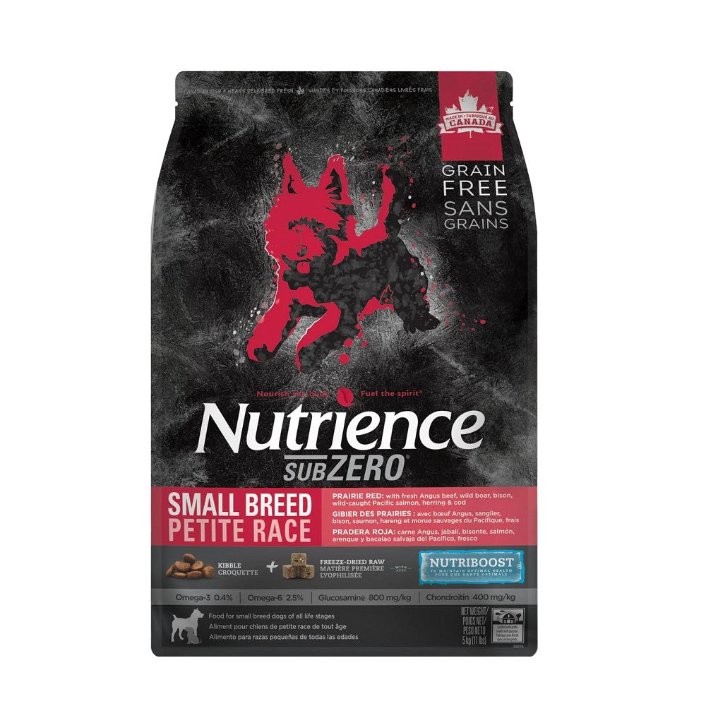 Nutrience SubZero 凍乾無穀物鮮牛肝紅肉海魚小型犬配方狗糧