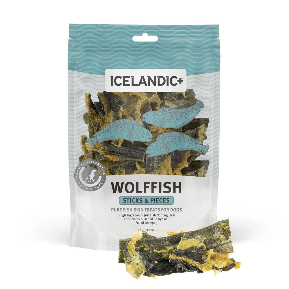 Icelandic+ 狼魚魚皮棒狗狗零食