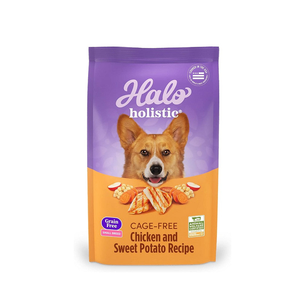Halo 無榖物放養雞加甜薯配方小型成犬糧