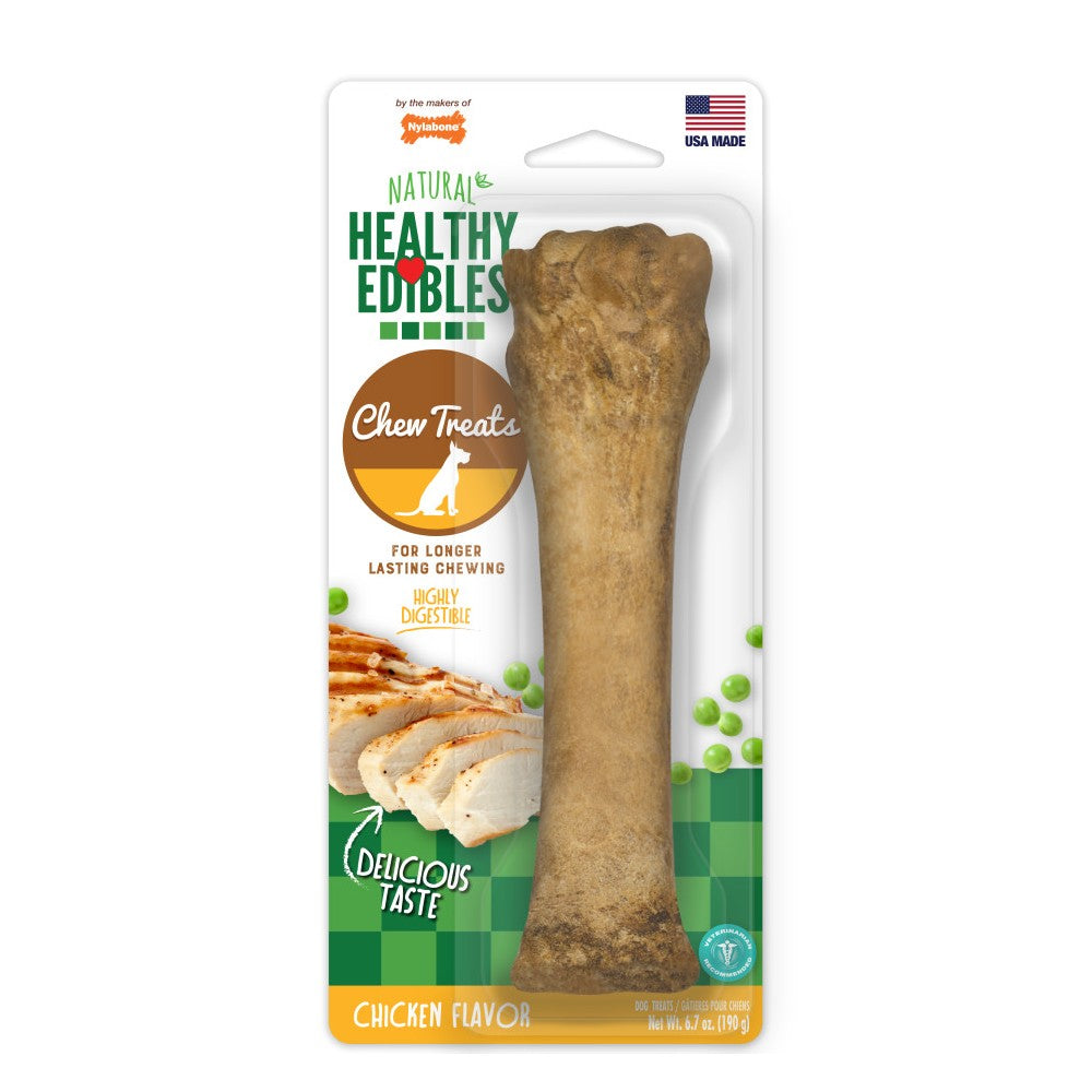 Nylabone 健康雞肉味狗狗潔齒骨