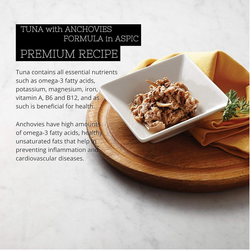 高級黑鑽無穀物貓罐頭 - 吞拿魚配鯷魚配方