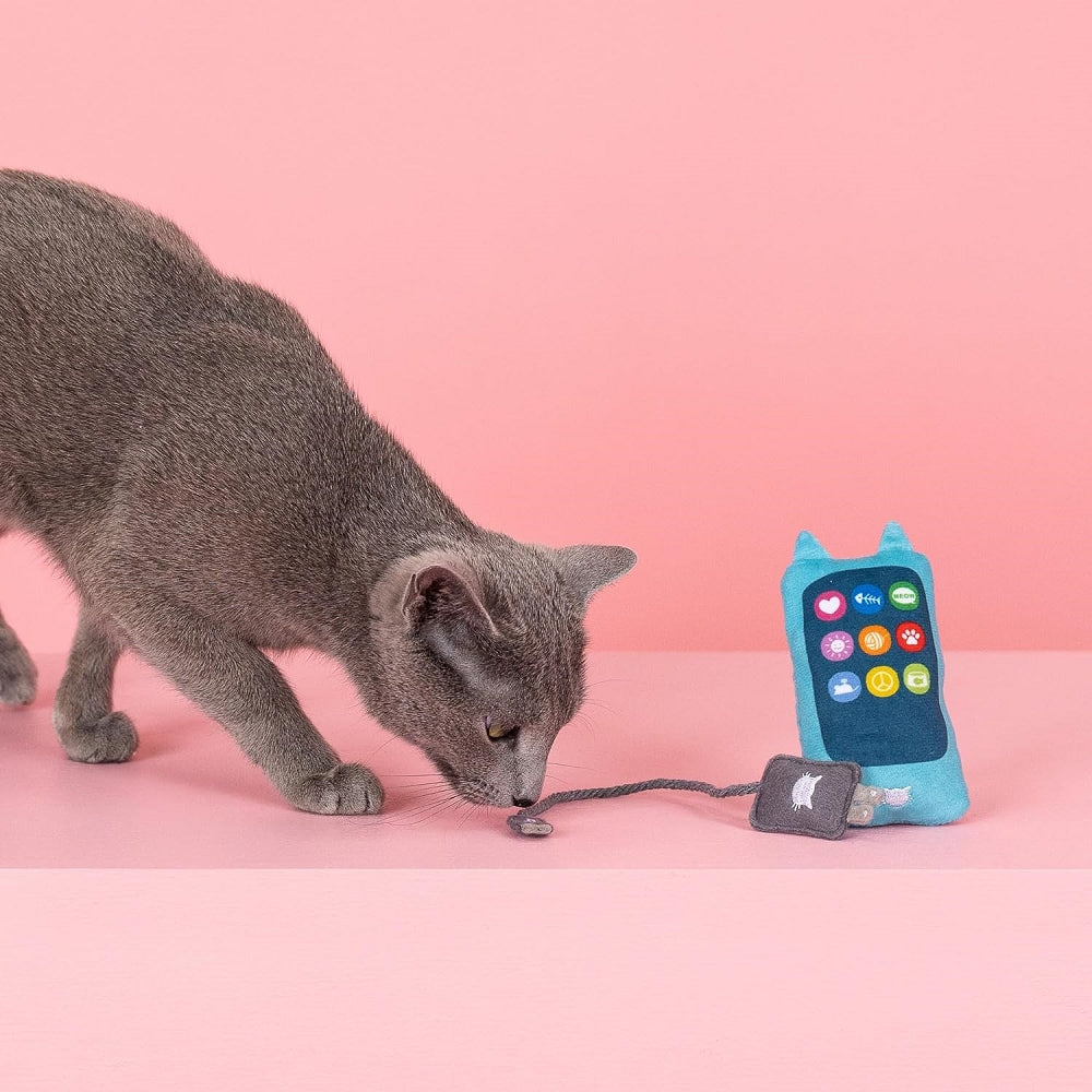 充電迷你手機貓玩具