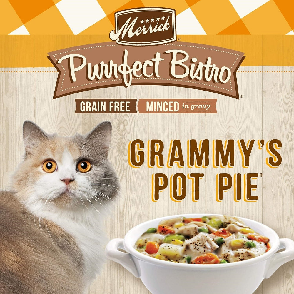 Merrick 全年齡無穀物 Grammy's Pot Pie 雞肉粒配方貓罐頭