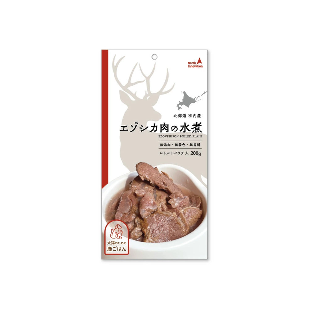 即食蒸煮蝦夷鹿肉軟包－狗貓適用