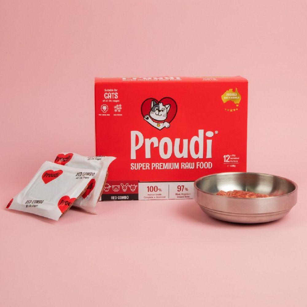 Proudi 急凍生肉紅肉配方貓糧 (須冷藏)