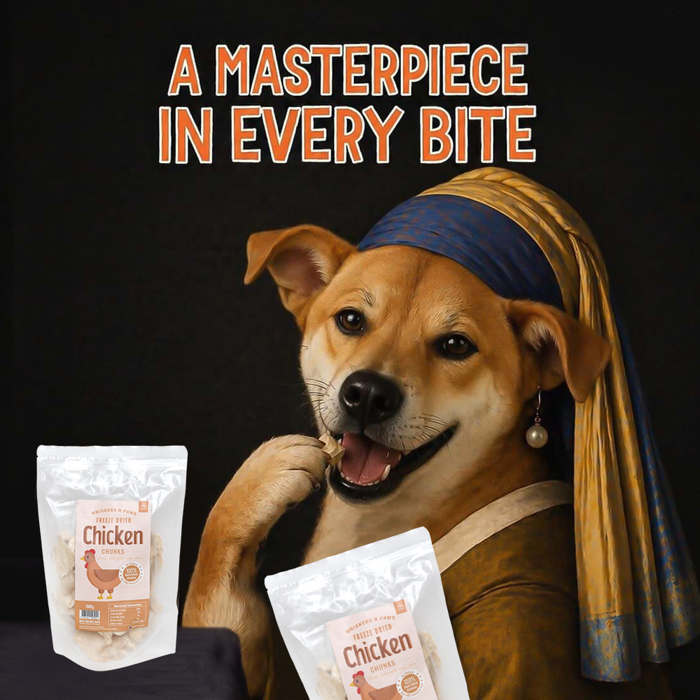 Whiskers N Paws 凍乾雞胸肉零食 適用於貓狗
