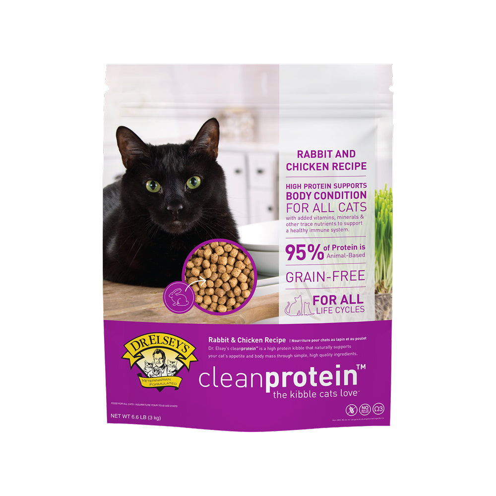 CleanProtein 無穀兔肉及雞肉配方乾糧貓糧（適合所有年齡階段貓咪）