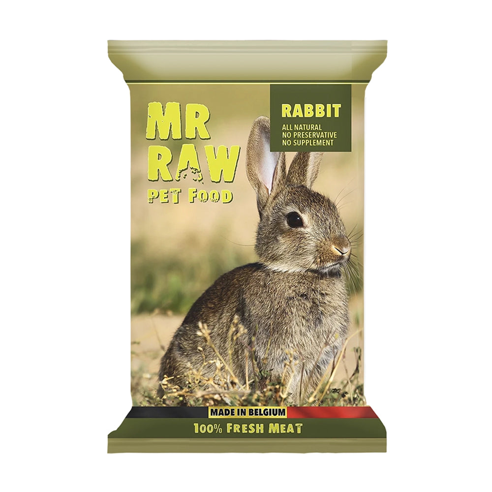 Mr Raw Pet Food - 冷凍 - 單一蛋白冷凍生兔肉狗糧