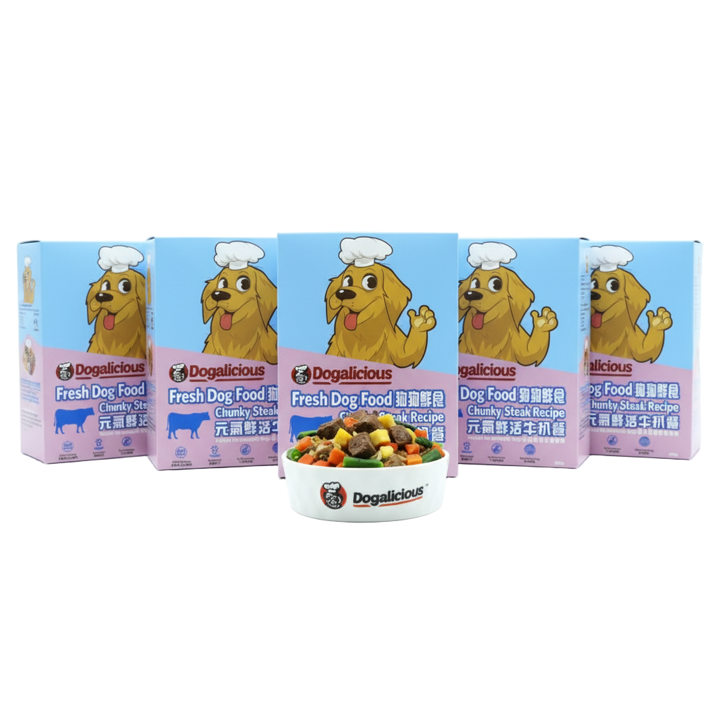 Dogalicious - 急凍狗狗鮮食元氣鮮活牛扒餐