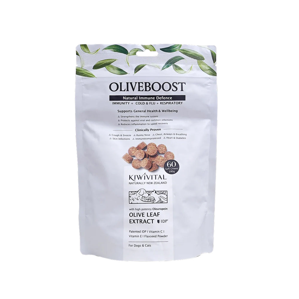 OliveBoost 免疫防護軟嚼粒(適用於狗狗及貓貓)
