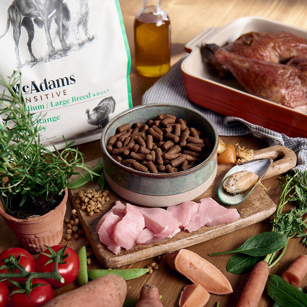 McAdams 中大型犬火雞敏感配方無穀物乾糧