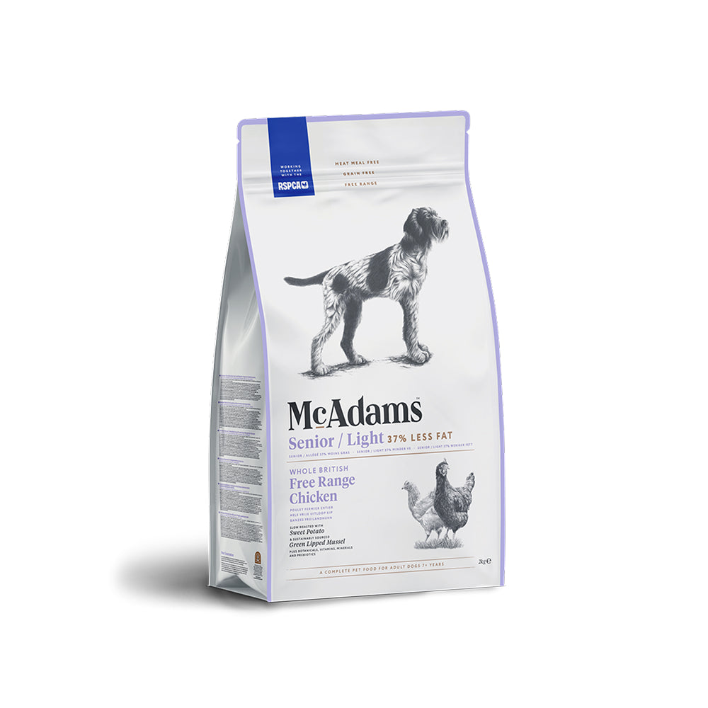 McAdams 老犬／低脂雞肉無穀物乾糧