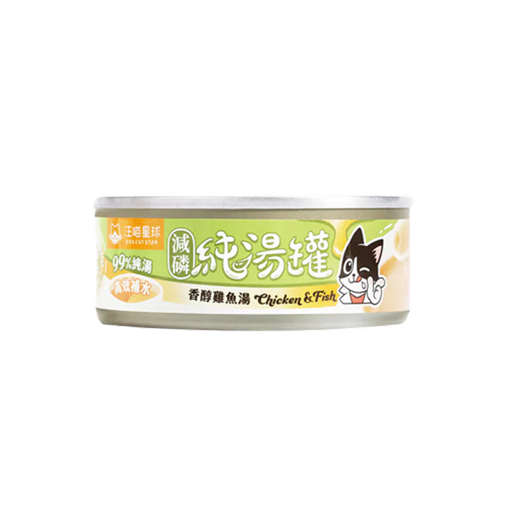 無膠減磷純湯罐 香醇雞魚湯