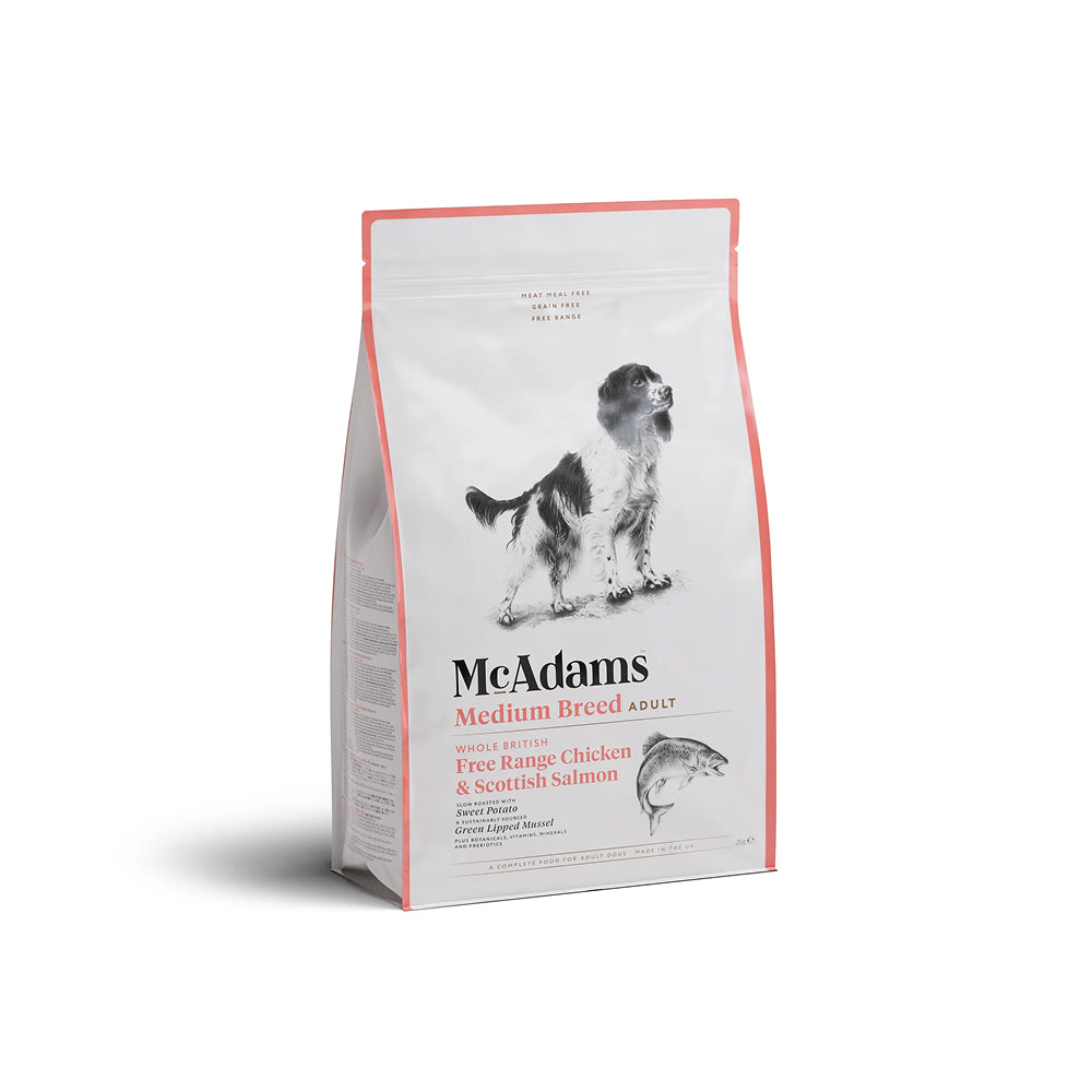 放養雞和三文魚配方中型犬乾糧