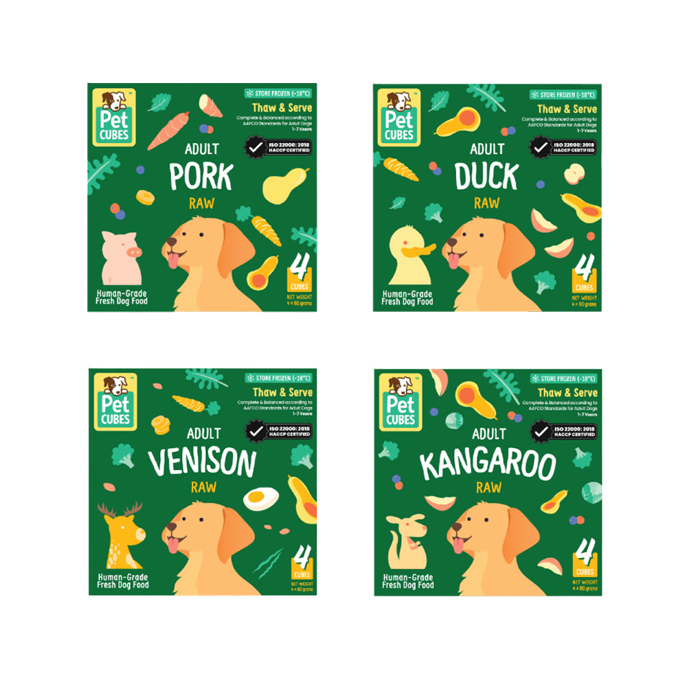 生鮮急凍人類食用級盒裝綜合口味成犬狗糧 2