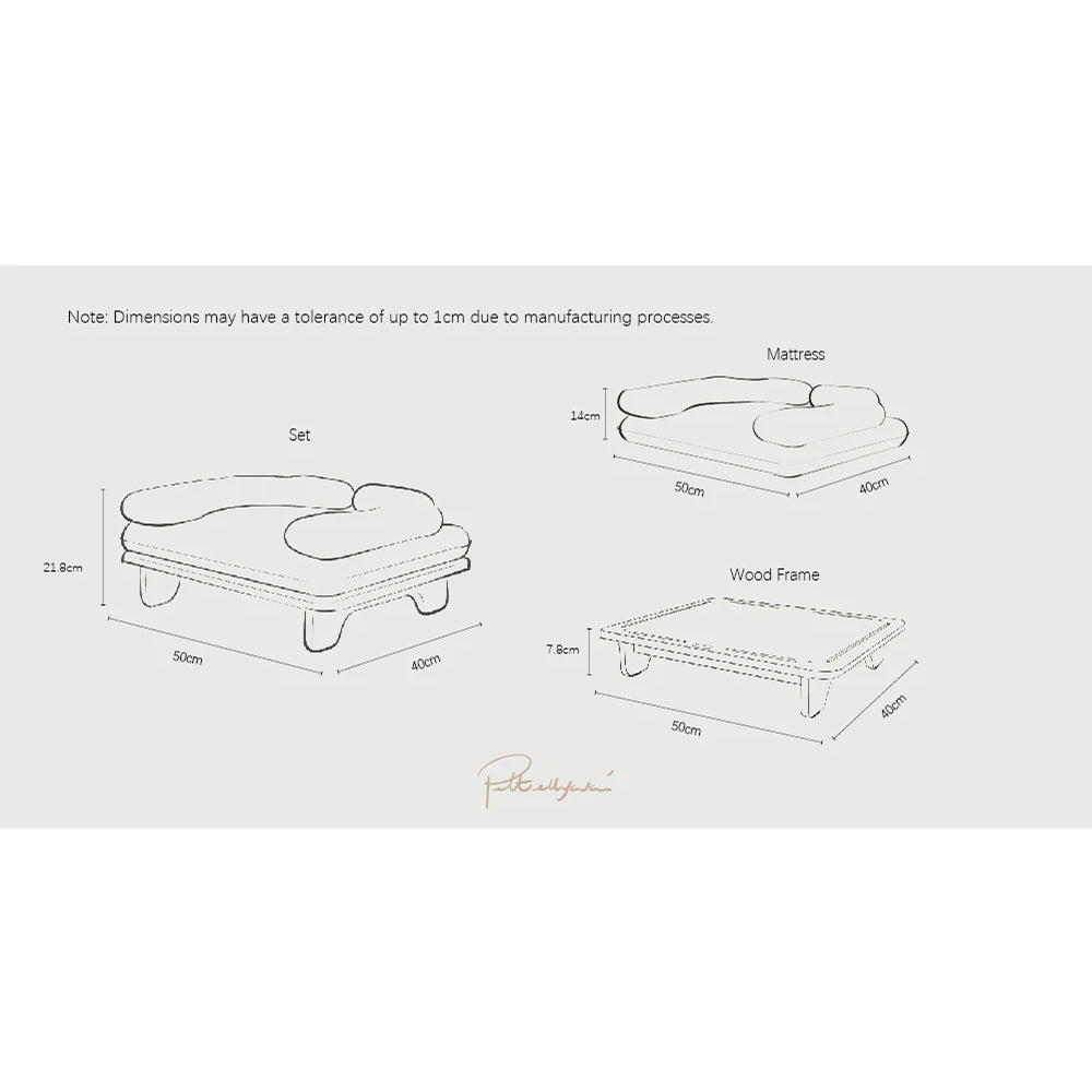 Surro 寵物床連樺木床架套裝