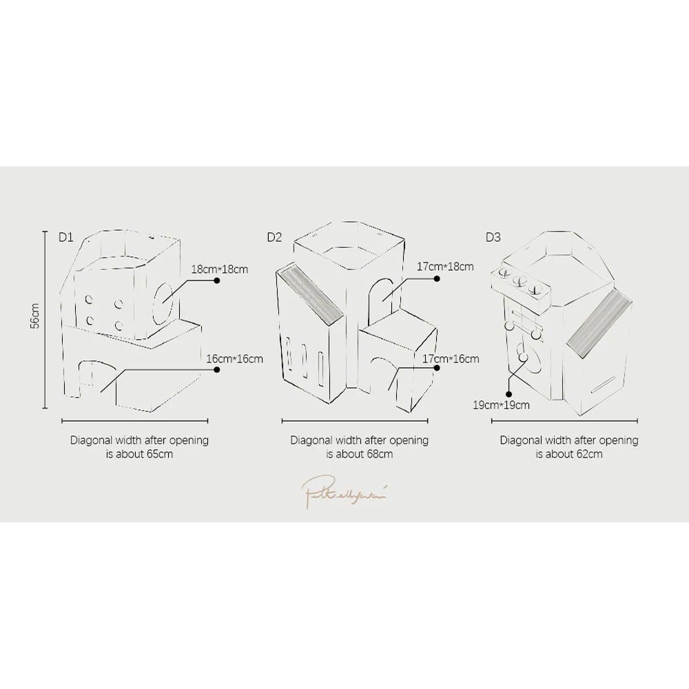 Mini Cat Mansion 摺疊式貓屋