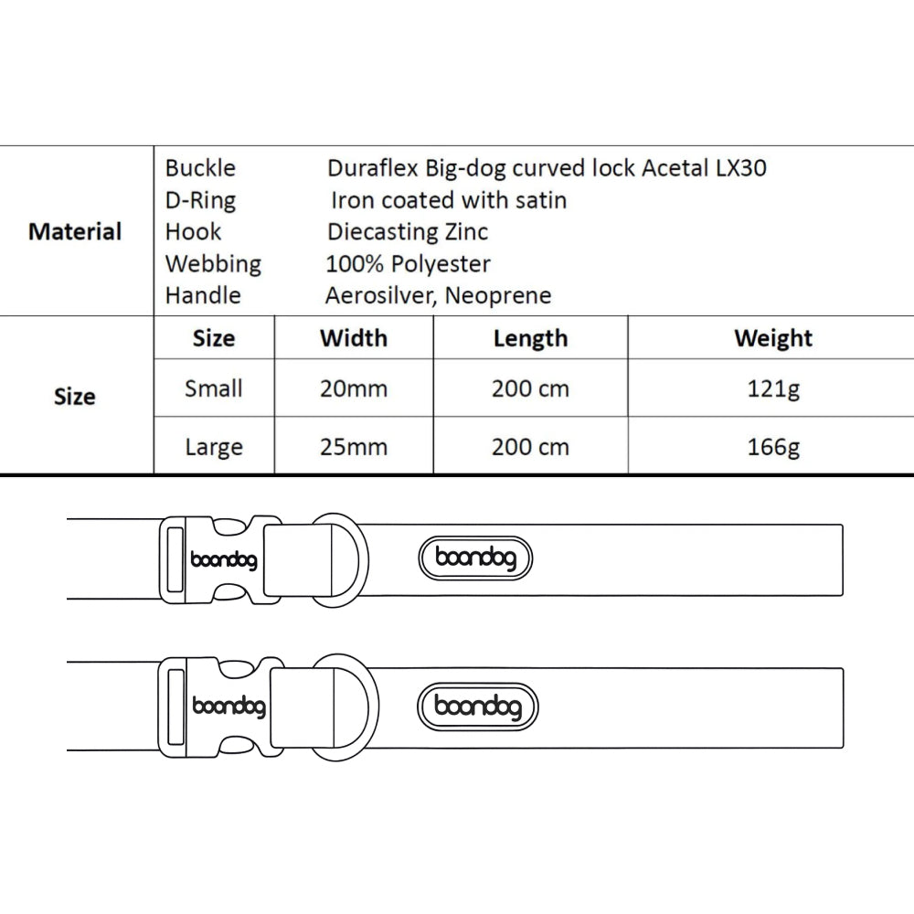 BoonDog - Play Leash 2.0 狗繩（配登山扣）