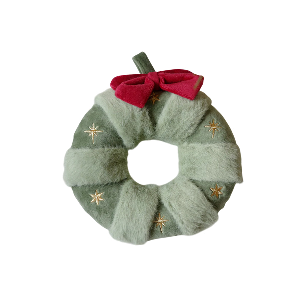 Festive Wreath 嗅聞狗狗毛絨玩具
