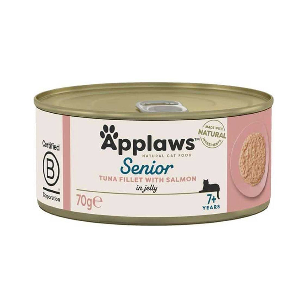 老年貓主食吞拿魚和三文魚啫喱貓罐頭