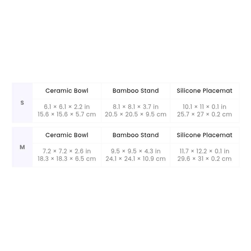 Santal Forest 森境陶瓷寵物餐碗＋防滑墊套裝