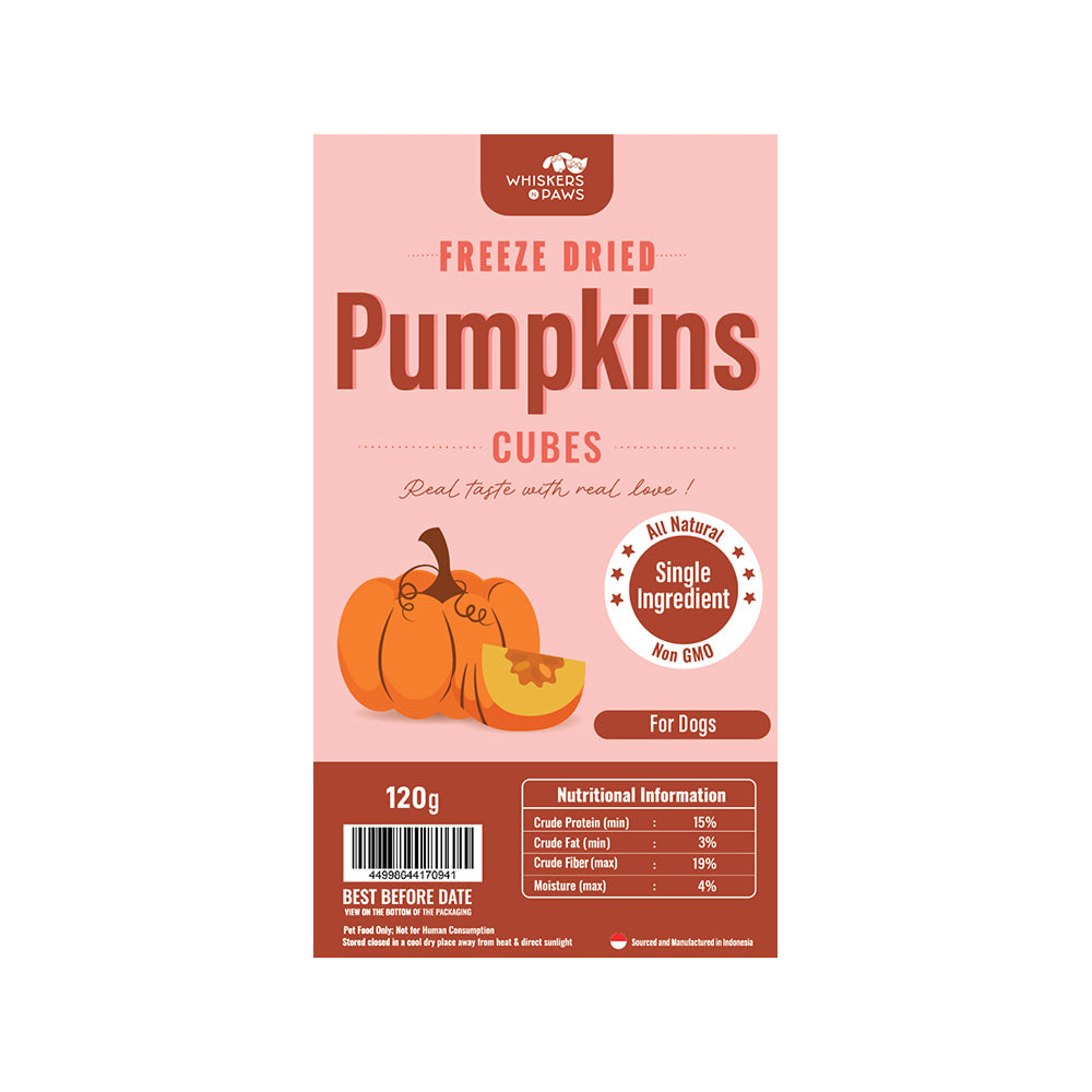 WNP Freeze Dried Pumpkins Treats for Dogs