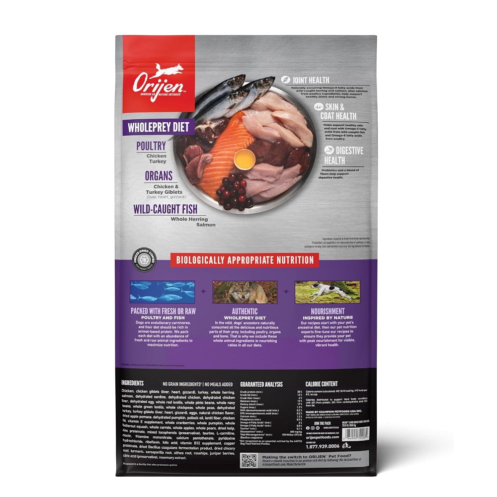 大型品種成犬配方雞肉和火雞狗乾糧（美國）