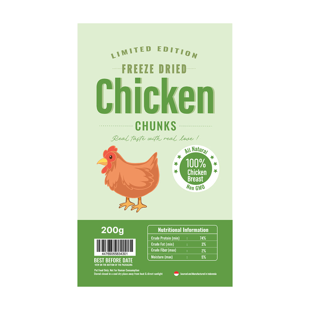Limited Edition Freeze Dried Chicken Treats for Dogs & Cats