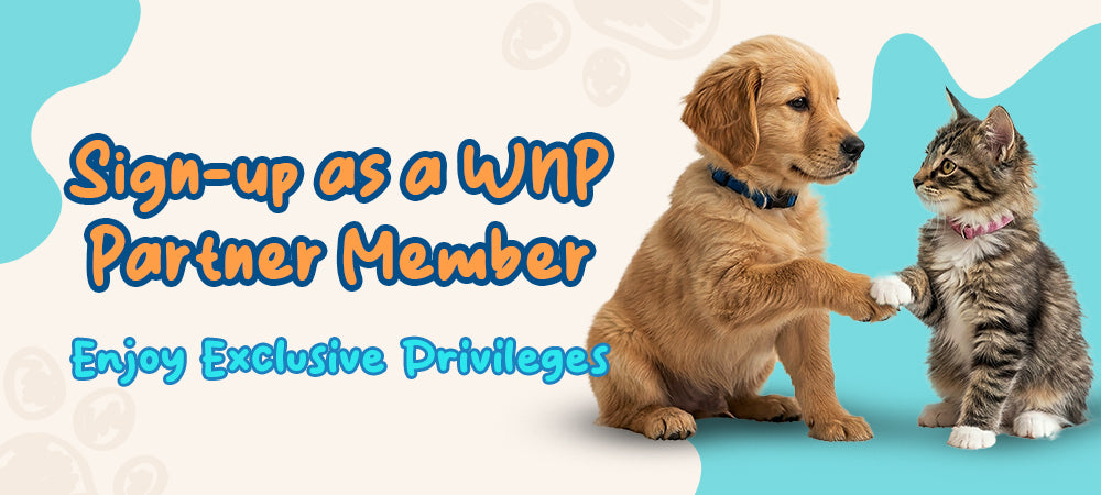 Sign-up Whiskers N Paws - Organisational Partners