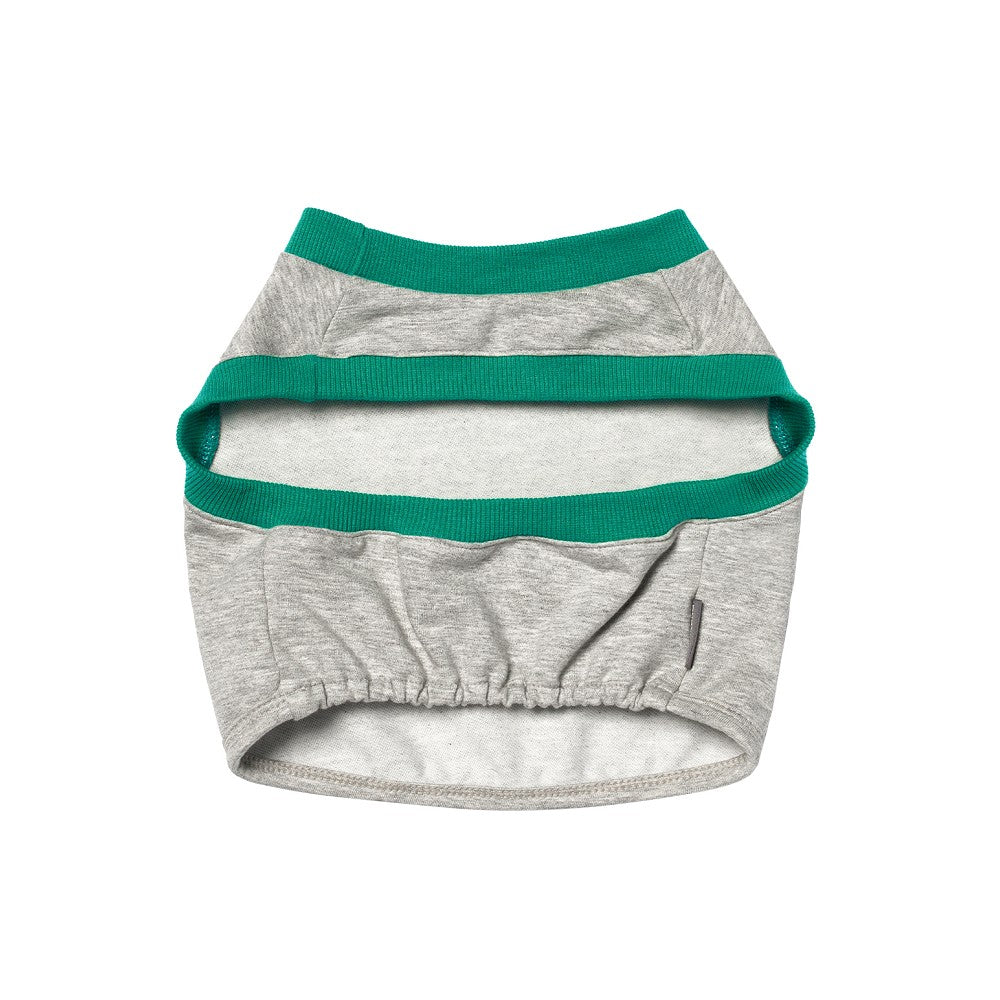 Uni單孔袖灰色Crop