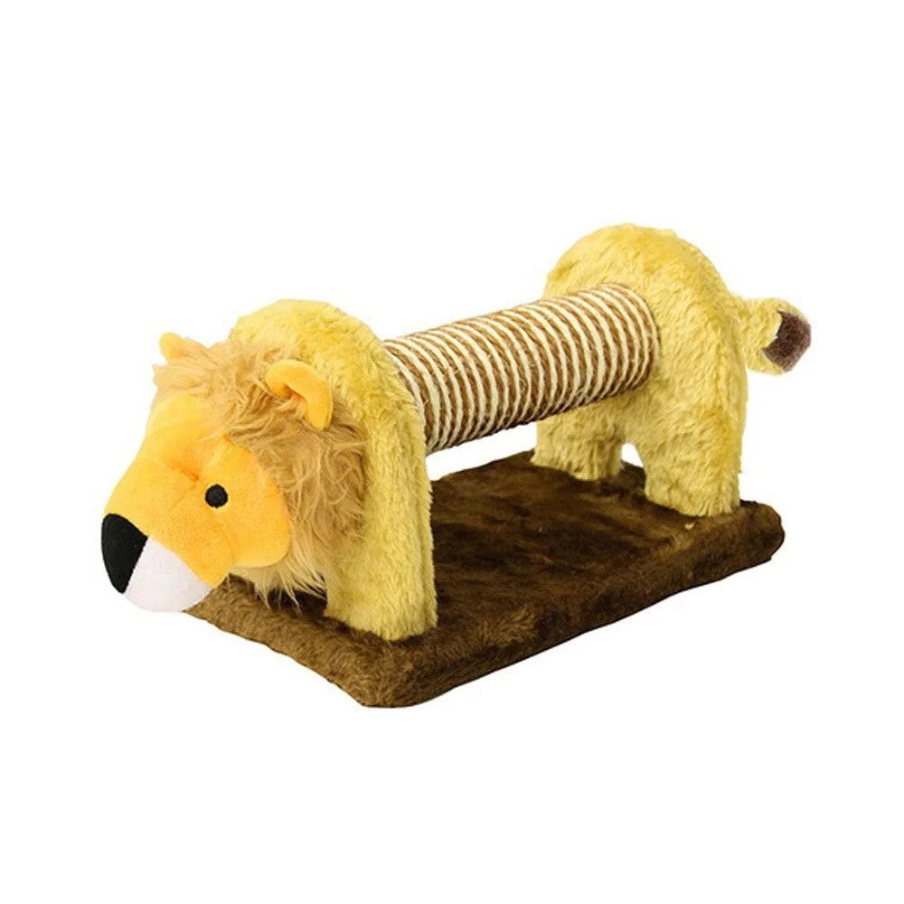 獅子造型貓貓麻柱磨爪玩具