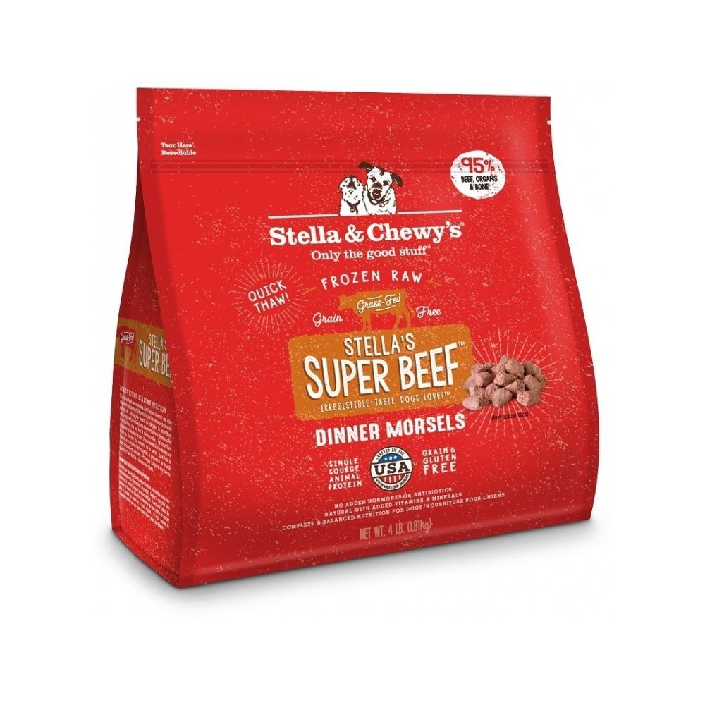 Stella & Chewy's Raw Frozen - Frozen Raw Beef Dinner Morsels Dog Food 4 lb