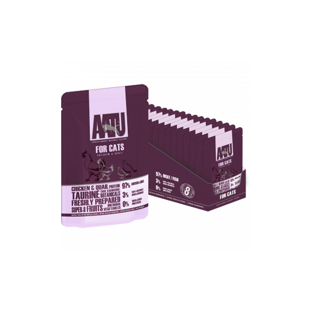 AATU - Mixed Protein Chicken & Quail Cat Pouch 85 g
