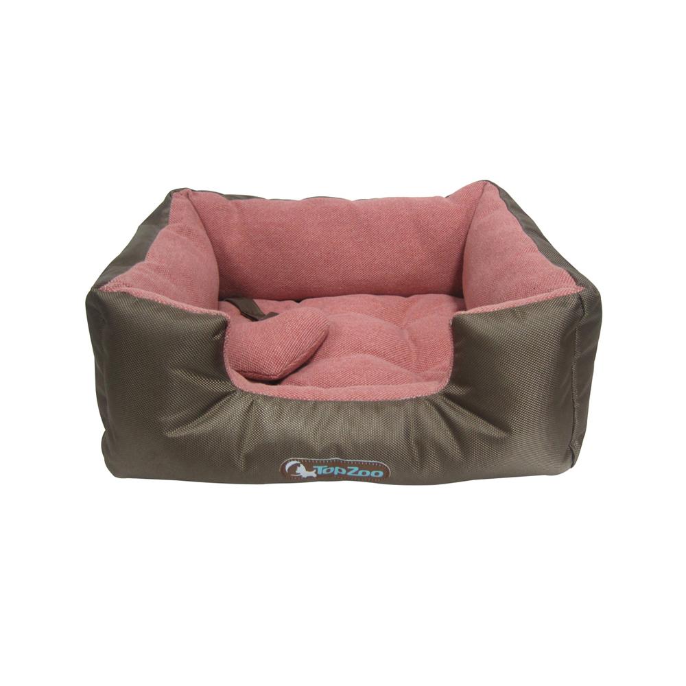 Topzoo - Dodo Cosy Canvas Dog Bed Pink