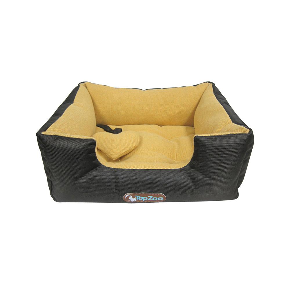 Topzoo - Dodo Cosy Canvas Dog Bed Orange