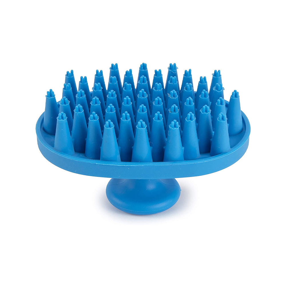 Dexas - BrushBuster Silicone Dog Grooming Brush Grey