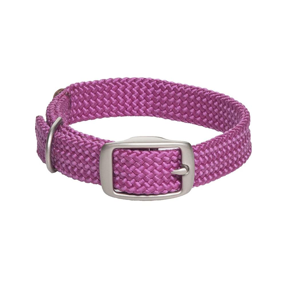 Mendota Products - Double Braid Dog Collar Berry