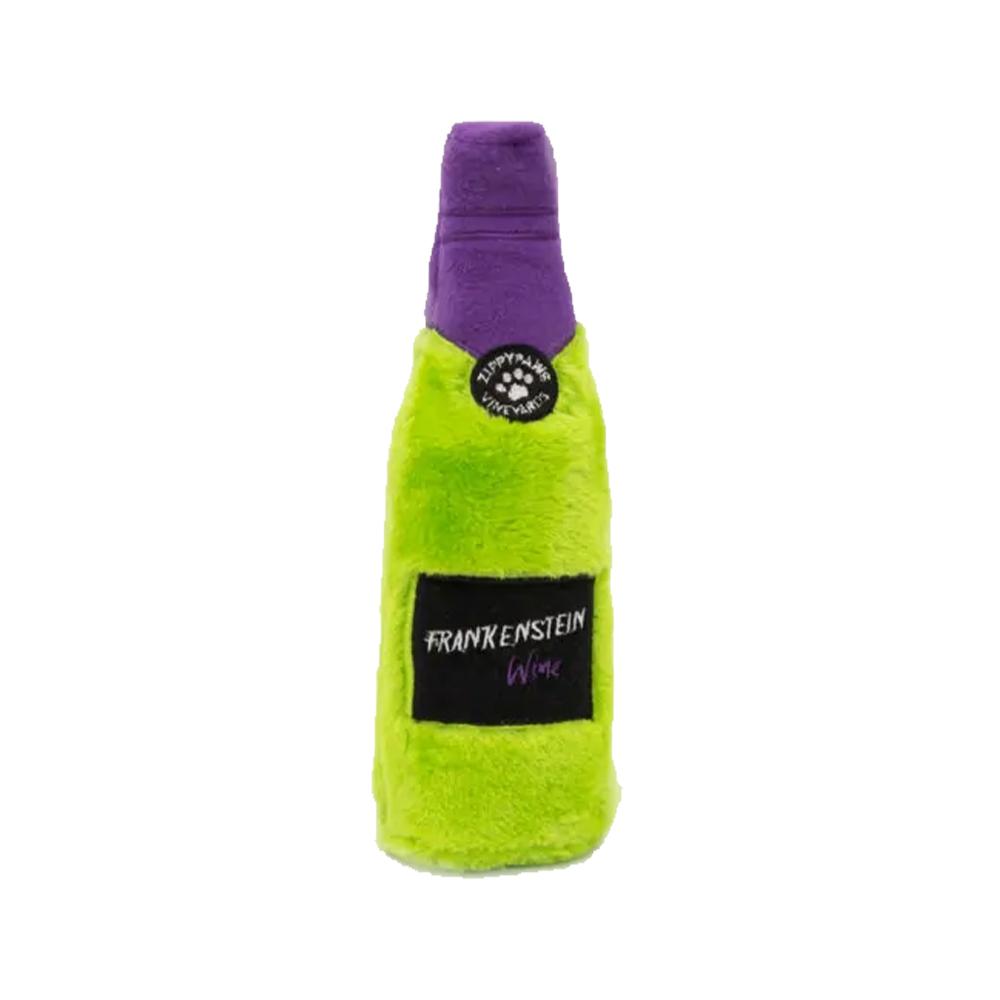 ZippyPaws - Halloween Happy Hour Crusherz Frankenstein Wine Dog Toy Default Title