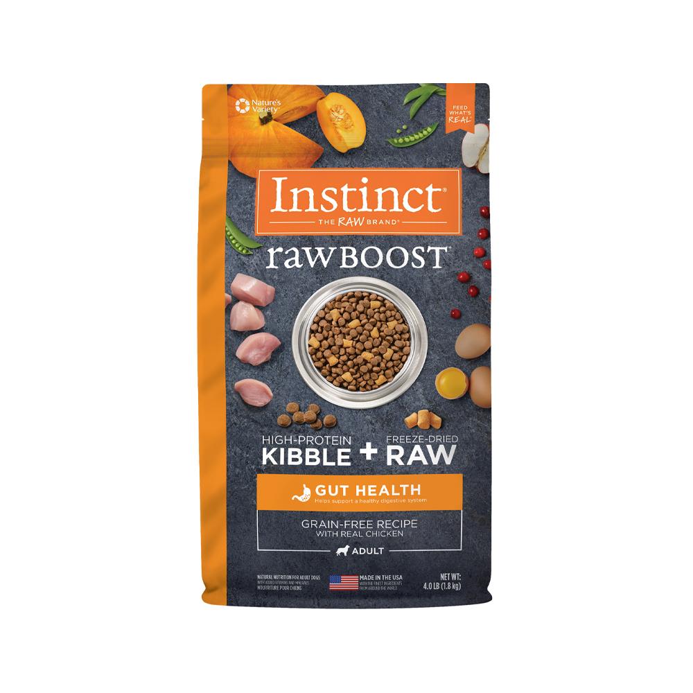 Nature's Variety - Instinct - Raw Boost Gut Health Grain Free Kibble + Raw Adult Dog Dry Food - Chicken 