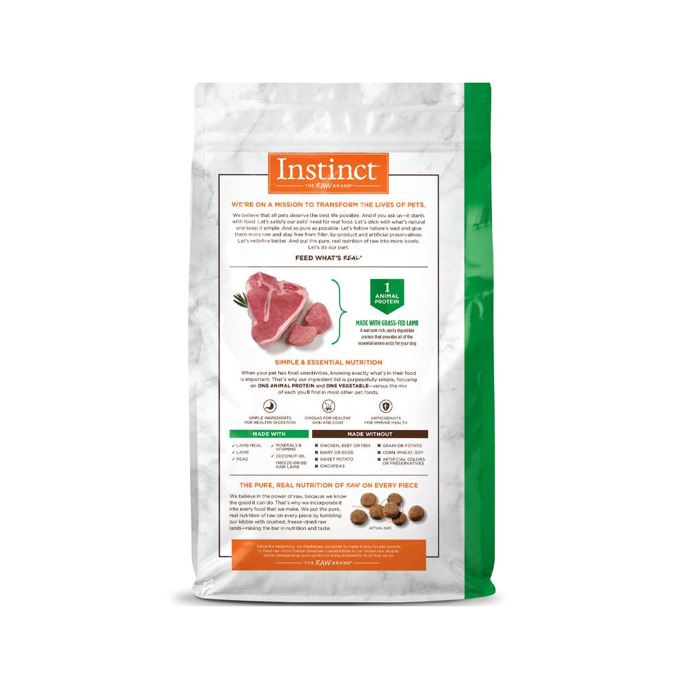 Nature's Variety - Instinct - Limited Ingredient Diet Grain Free Adult Dog Dry Food - Lamb 4 lb