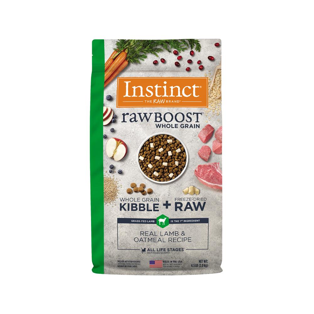 Nature's Variety - Instinct - Raw Boost All Life Stages Grain Free Kibble + Raw Dog Dry Food - Lamb & Oatmeal 