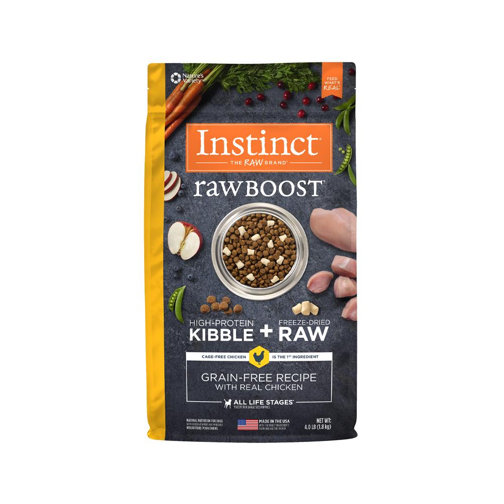 Nature's Variety - Instinct - Raw Boost All Life Stages Grain Free Kibble + Raw Dog Dry Food - Chicken 21 lb