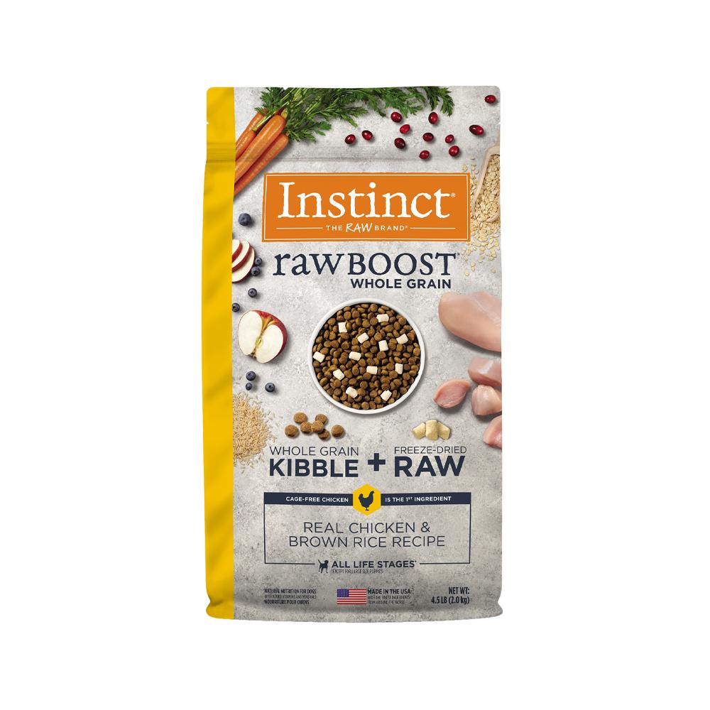Nature's Variety - Instinct - Raw Boost All Life Stages Grain Free Kibble + Raw Dog Dry Food - Chicken & Brown Rice 
